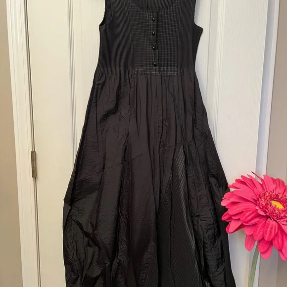 Deca De Vous a Nous Black Sleeveless Long Dress Couture France Size T2 = 8 - Picture 4 of 16